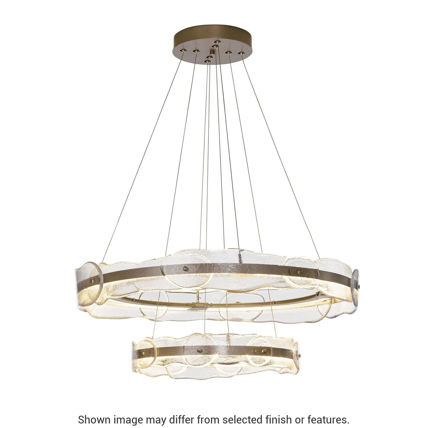 Solstice LED Tiered Pendant - White by Hubbardton Forge