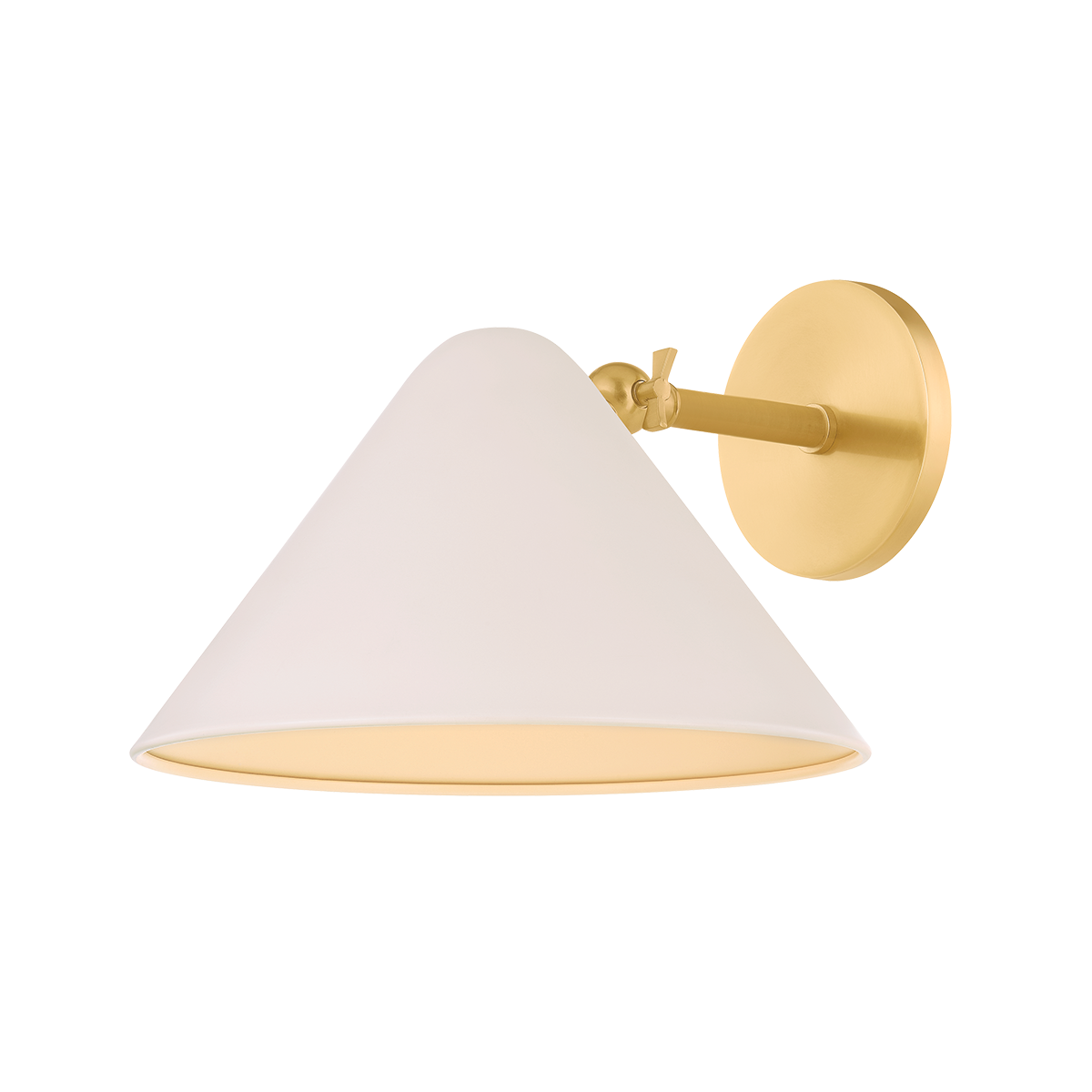 Sonja Wall Sconce - 1-Light - True Bronze/Soft Bisque - Mitzi H993101-AGB/SBQ