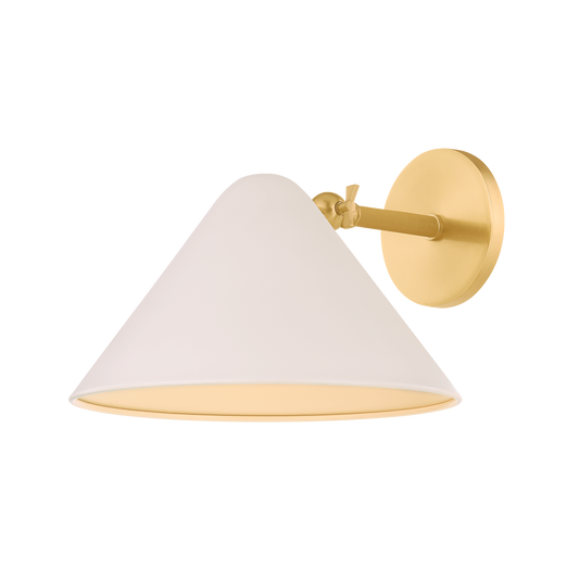 Sonja Wall Sconce - 1-Light - True Bronze/Soft Bisque - Mitzi H993101-AGB/SBQ