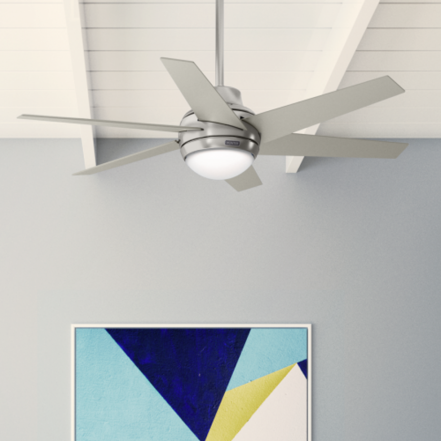 Sotto 52" LED Fan - Brushed Nickel by Hunter