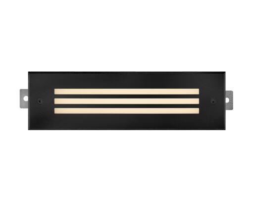 Sparta Dash LED Large Louvered Brick Light - Stainless Steel Black by Hinkley Lighting