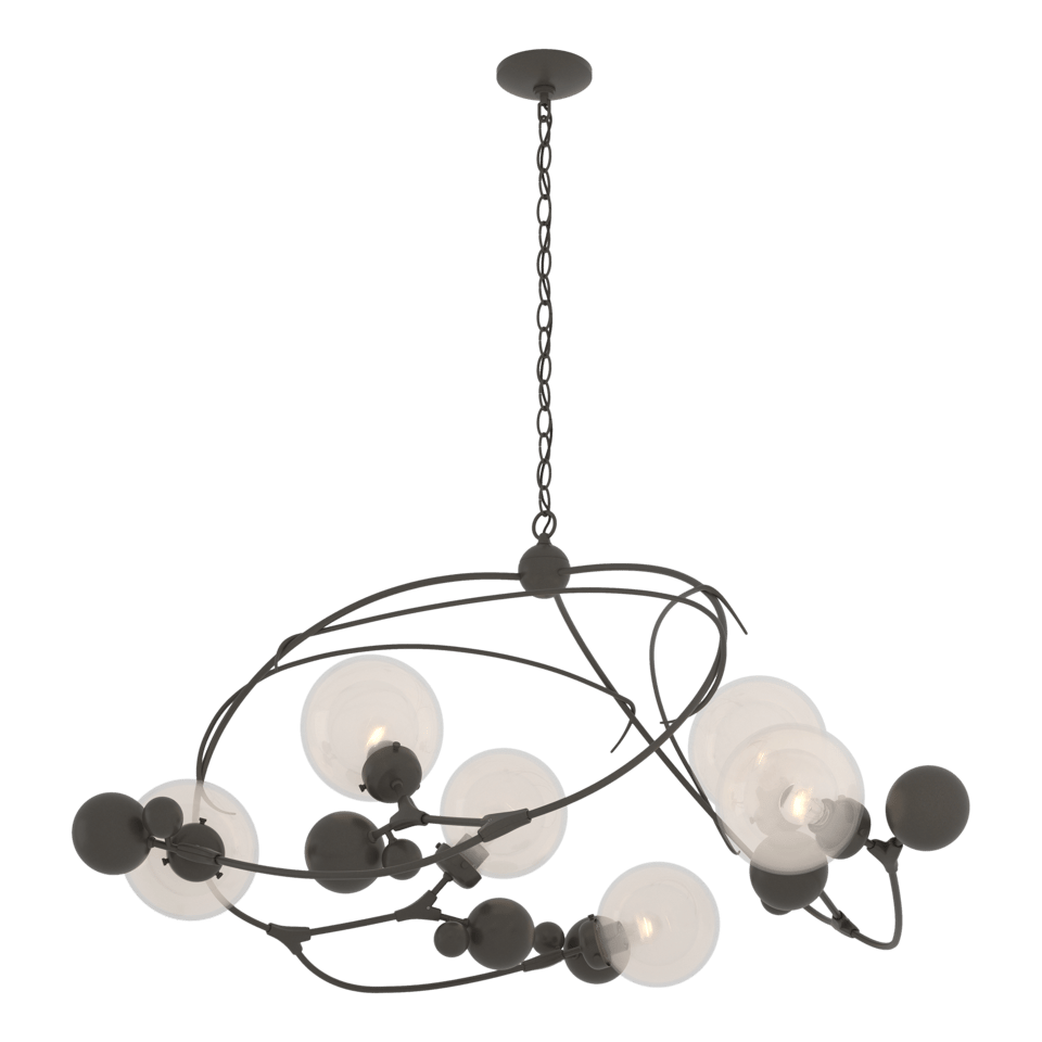 Sprig Circular Pendant - Dark Smoke - Opaline Glass by Hubbardton Forge