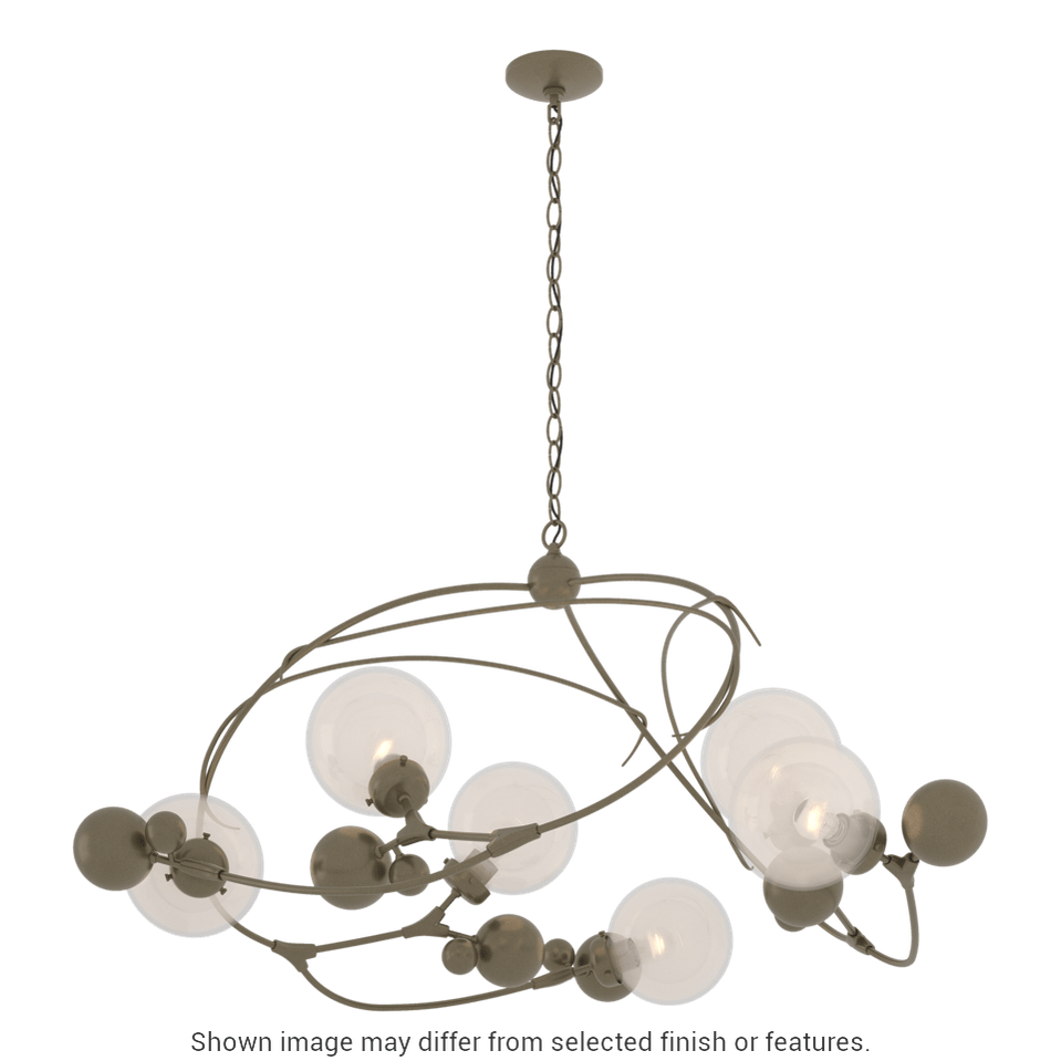 Sprig Circular Pendant - White - Opaline Glass by Hubbardton Forge