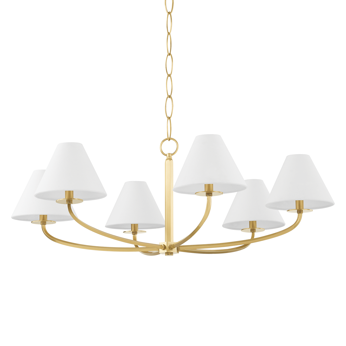 Stacey Chandelier - 6-Light - Aged Brass by Hudson Valley Lighting