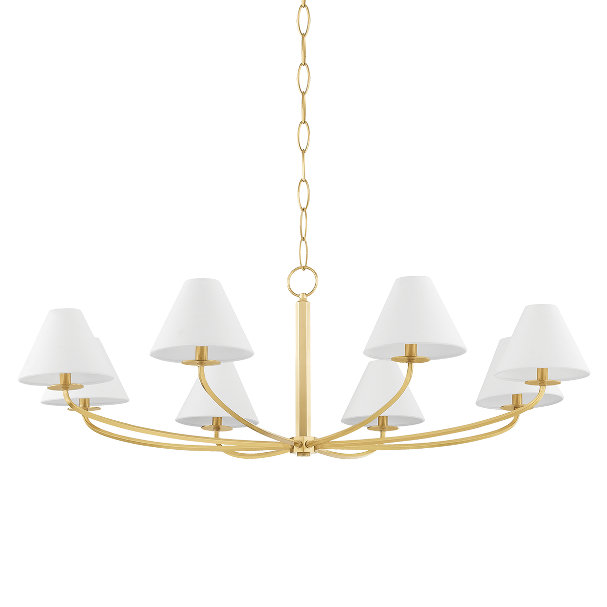 Stacey Chandelier - 8-Light - Aged Brass by Hudson Valley Lighting