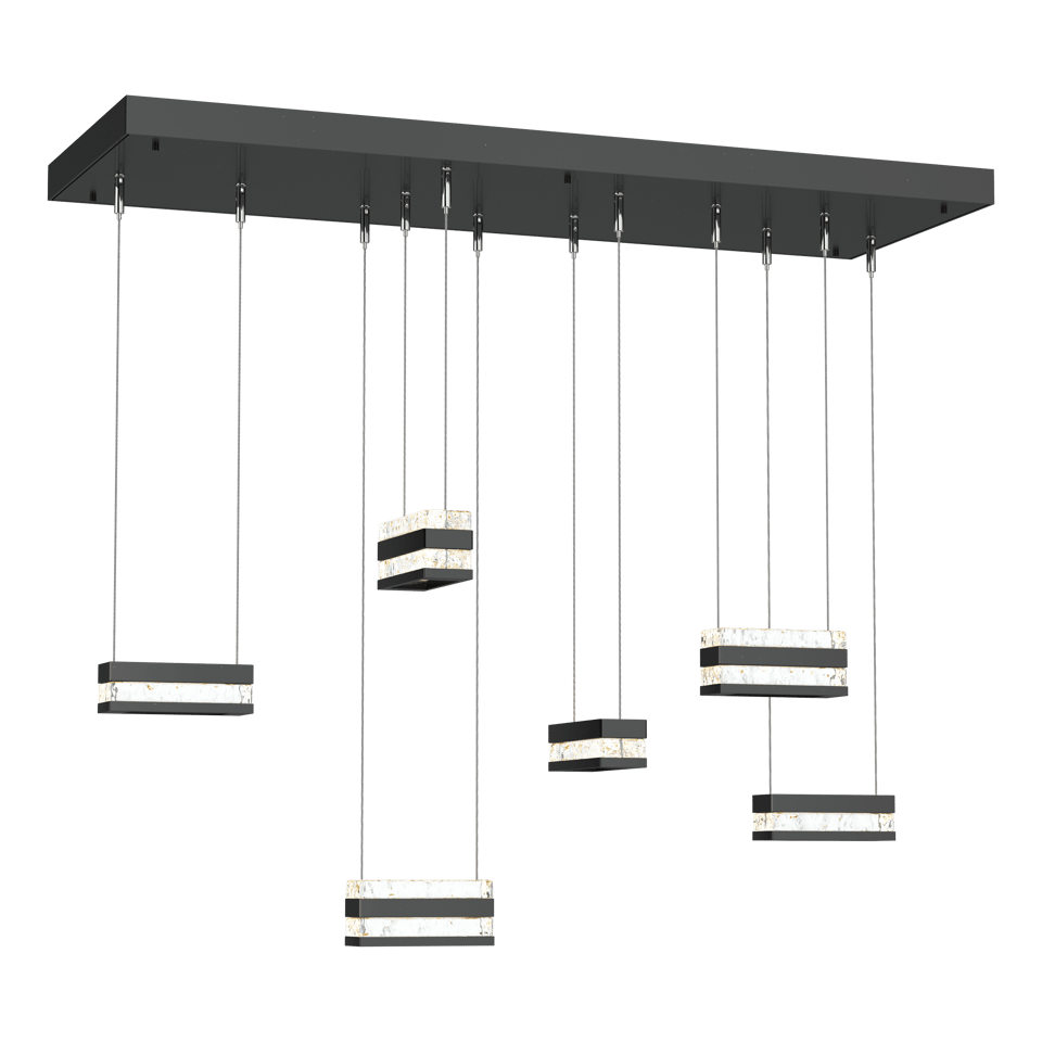 Stacks 6-Light LED Pendant - Ink by Hubbardton Forge
