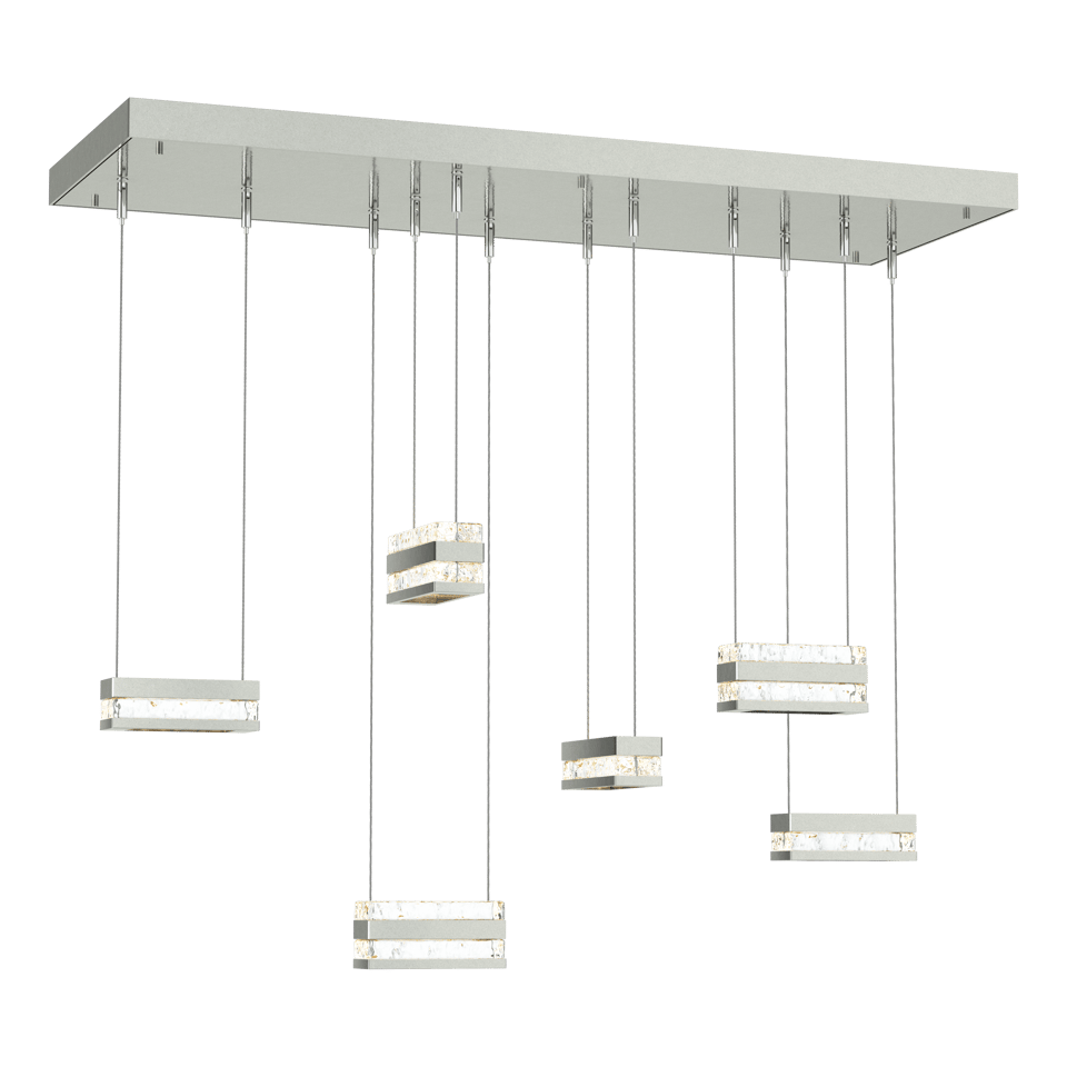 Stacks 6-Light LED Pendant - Sterling by Hubbardton Forge