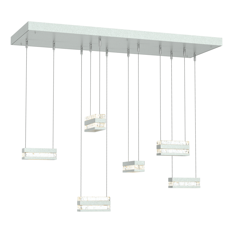 Stacks 6-Light LED Pendant - Vintage Platinum by Hubbardton Forge