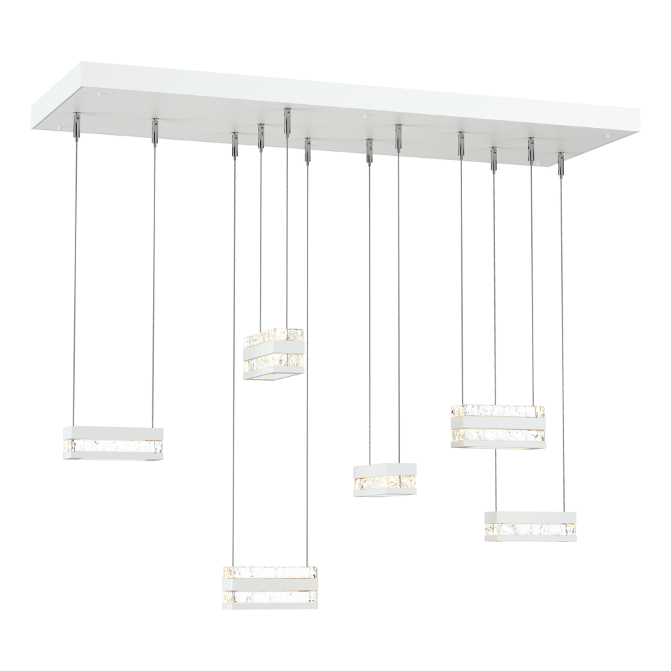 Stacks 6-Light LED Pendant - White by Hubbardton Forge