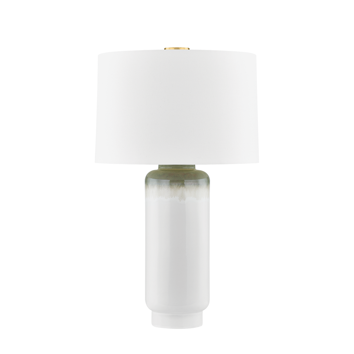 Stafford Table Lamp - Aged Brass/Ceramic Meadow Ombre by Hudson Valley Lighting