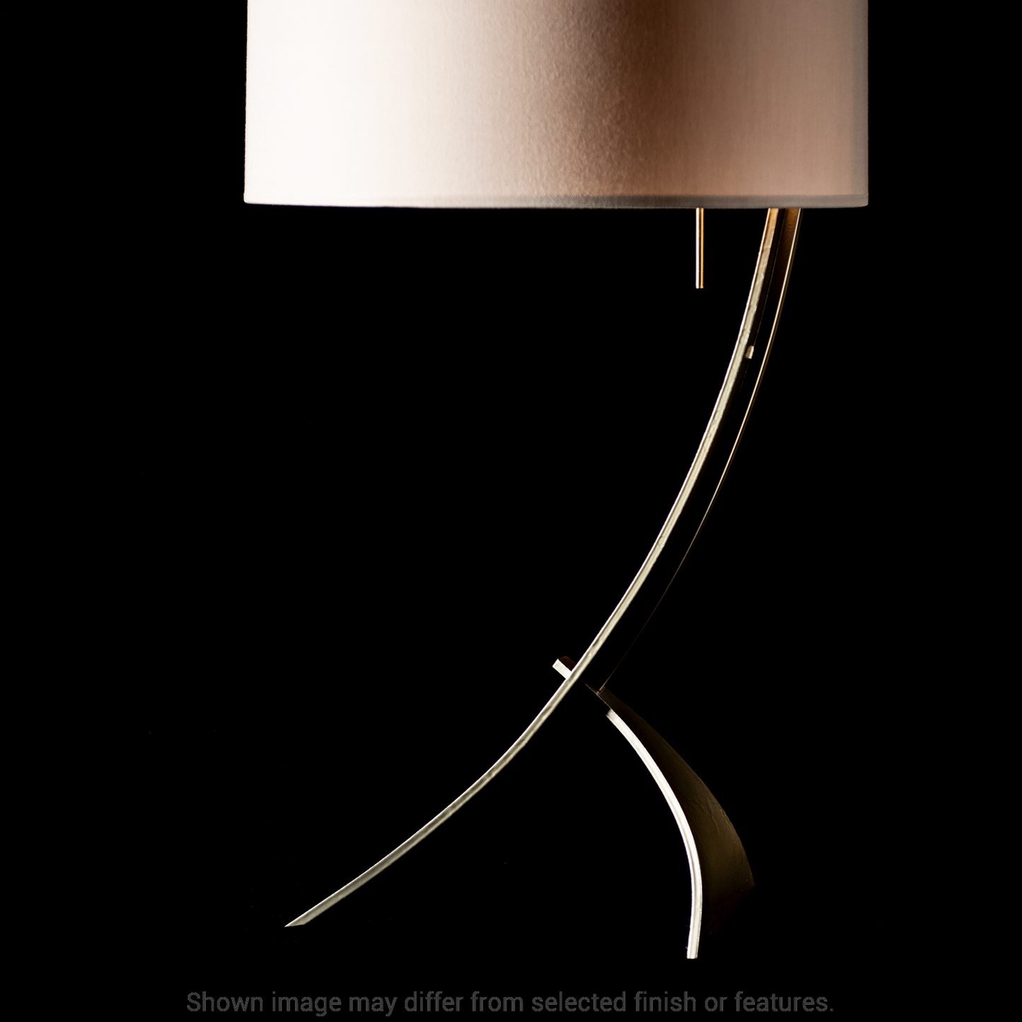 Stasis Table Lamp - White - Natural Anna Shade by Hubbardton Forge