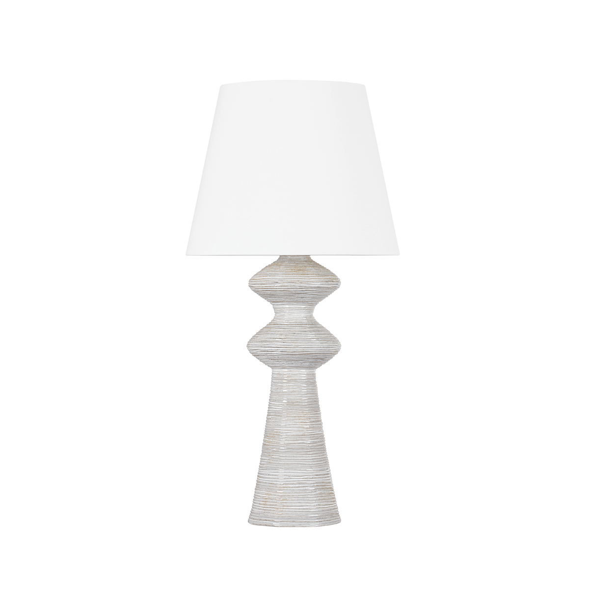 Steinway Table Lamp - Aged Brass/Ceramic Snowbank by Hudson Valley Lighting