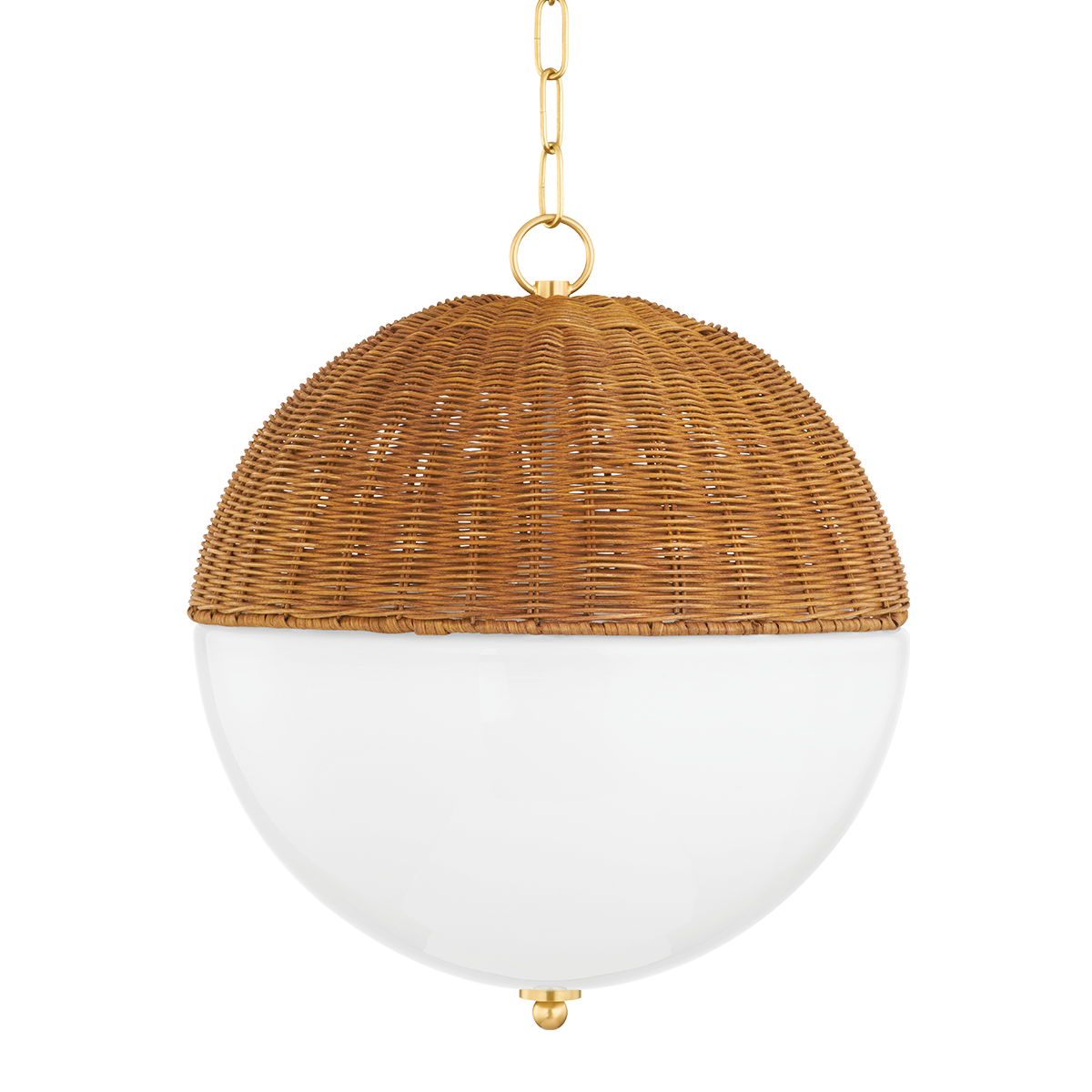 Summer Large Pendant - 1-Light - Aged Brass - Mitzi H603701L-AGB