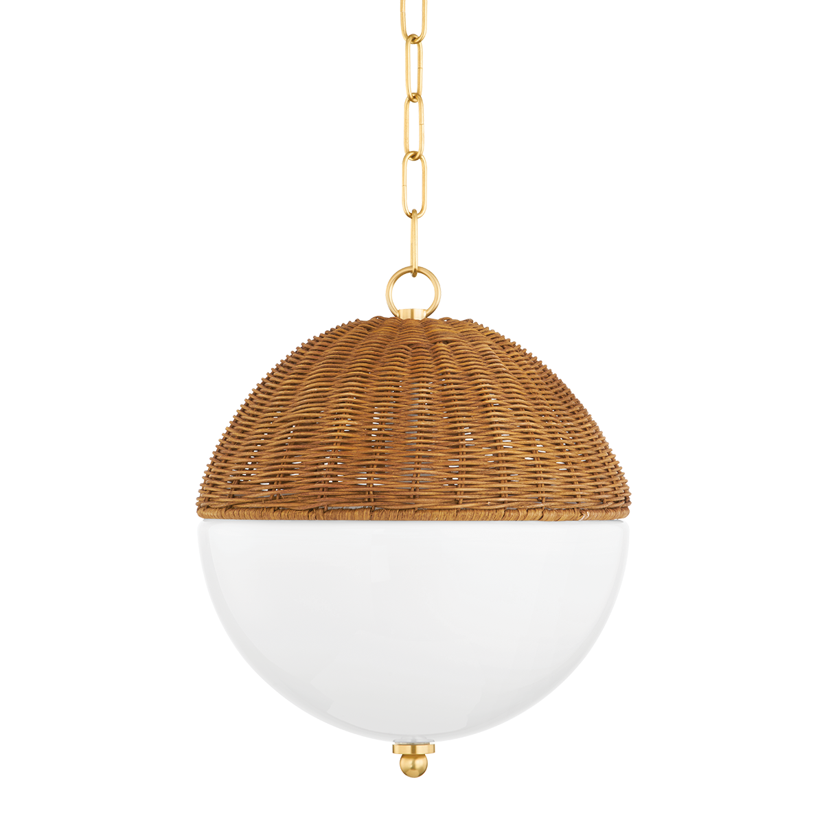 Summer Small Pendant - 1-Light - Aged Brass - Mitzi H603701S-AGB