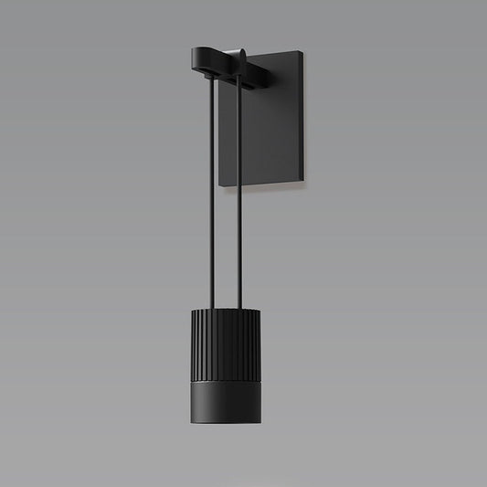Suspenders Mini Single Sconce with Suspended Cylinder with Snoot Flood Lens by SONNEMAN