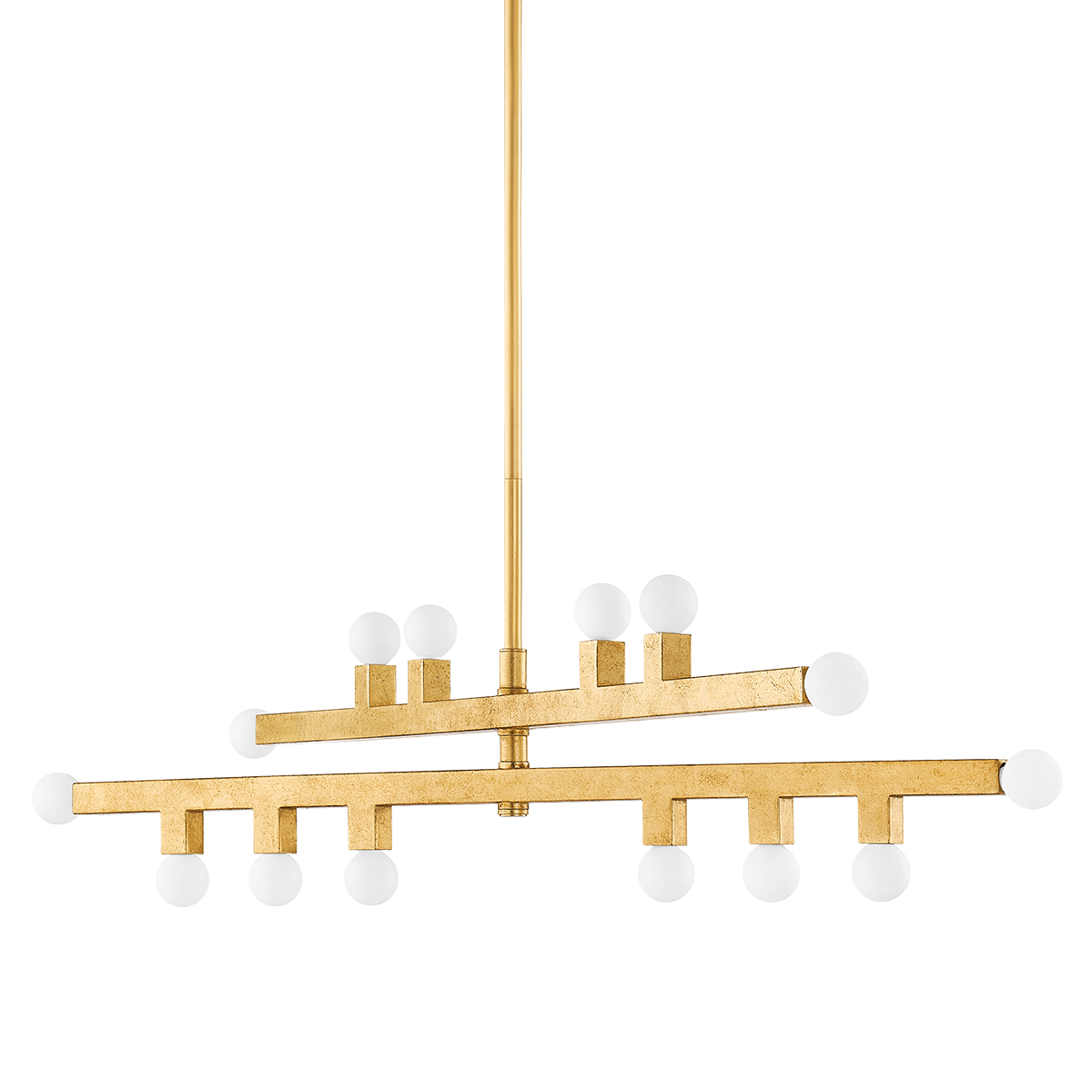 Sutter Chandelier - 14-Light - Vintage Gold Leaf - Mitzi H823914-VGL