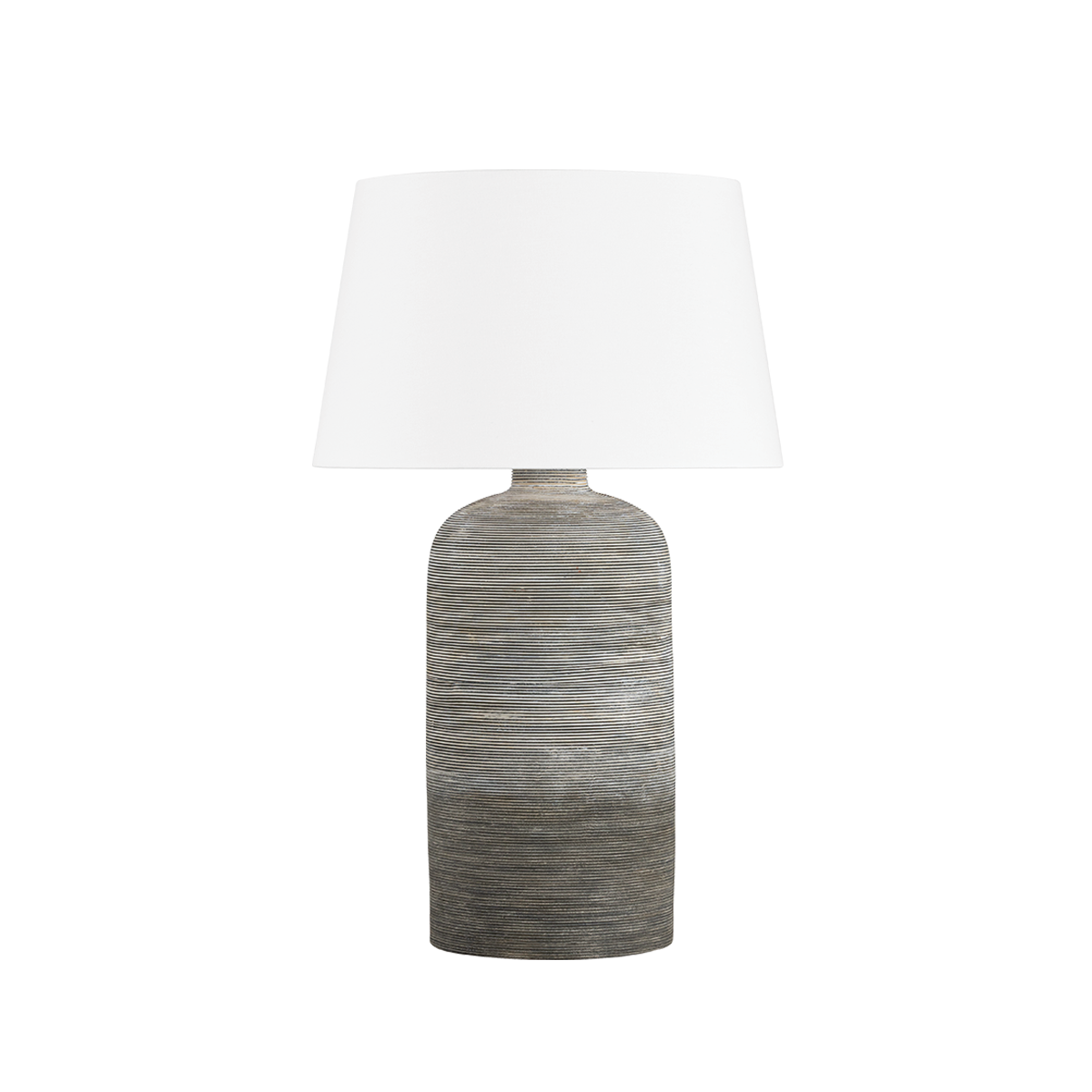 Sutton Manor Table Lamp - Aged Brass/Ceramic Cream Shadow by Hudson Valley Lighting