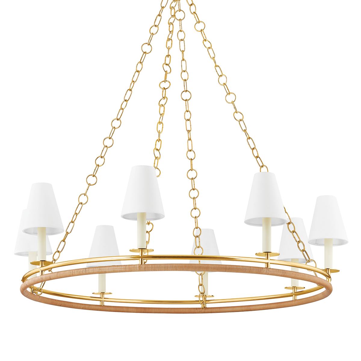 Swanton Chandelier - 8-Light - Aged Brass by Hudson Valley Lighting