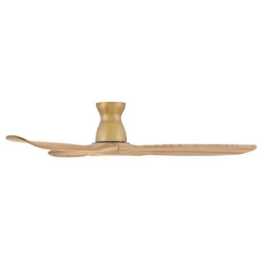 Swell Flush 60" Smart Fan - Heritage Brass - Natural Blades by Hinkley Lighting