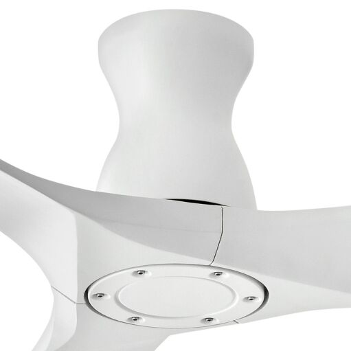 Swell Flush Illuminated 56" LED Smart Fan - Matte White by Hinkley Lighting