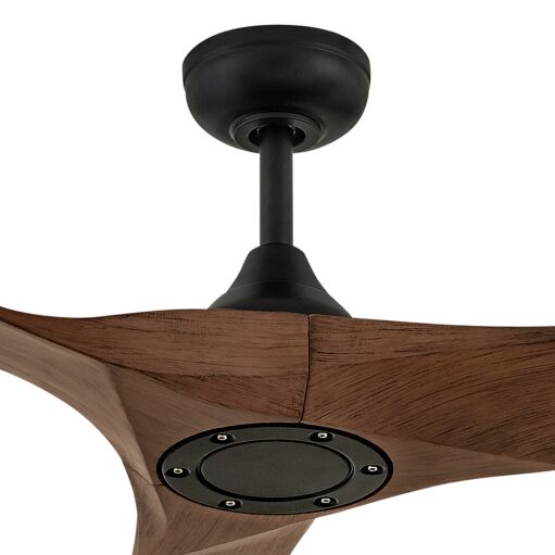 Swell Illuminated 72" LED Smart Fan - Matte Black - Walnut Blades - Hinkley Lighting 903872FWB-LDD