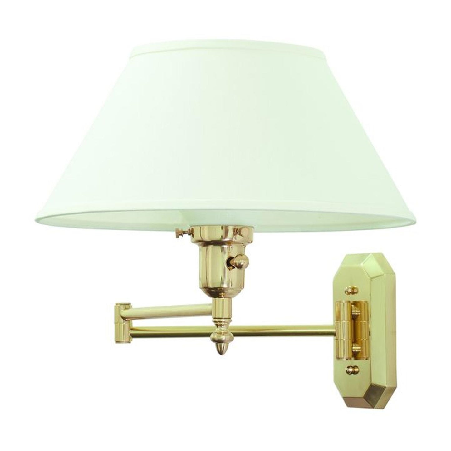 Swing Arm Wall Swing Lamp - WS-704 - Polished Brass by House of Troy