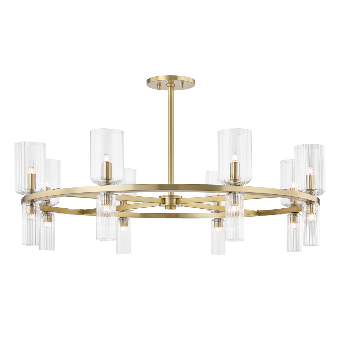Tabitha Chandelier - 16-Light - Aged Brass - Mitzi H384816-AGB