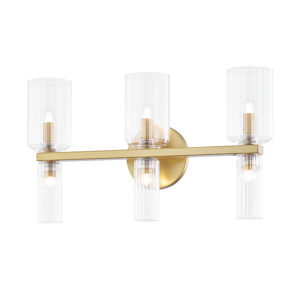 Tabitha Vanity Light - 6-Light - Aged Brass - Mitzi H384303-AGB