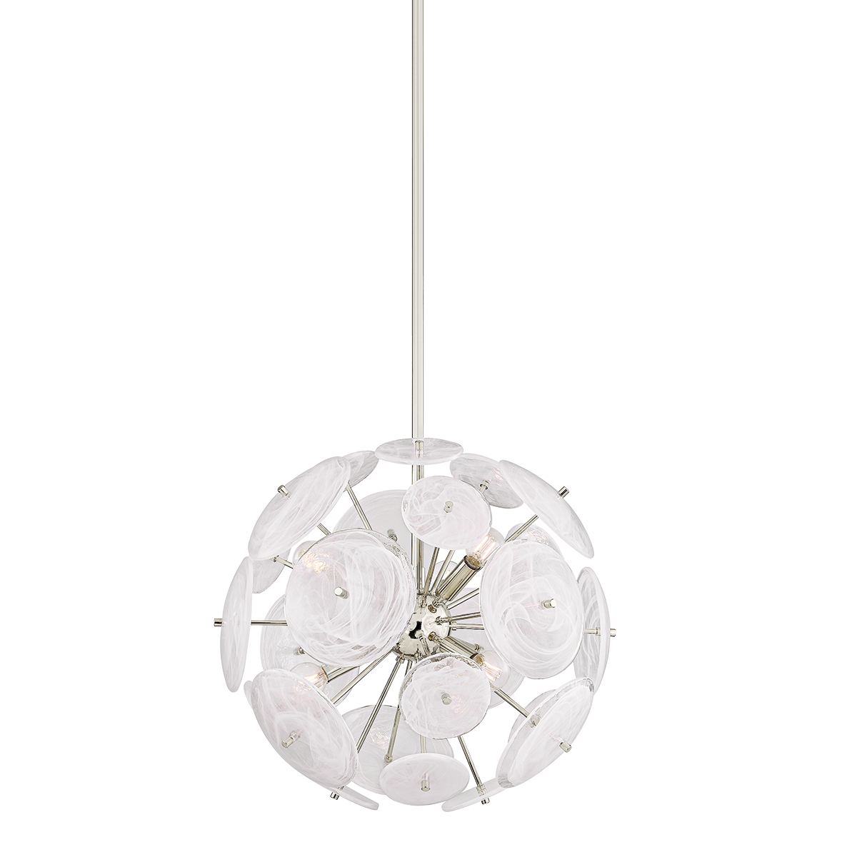 Tamara Chandelier - 6-Light - Polished Nickel - Mitzi H1004806-PN