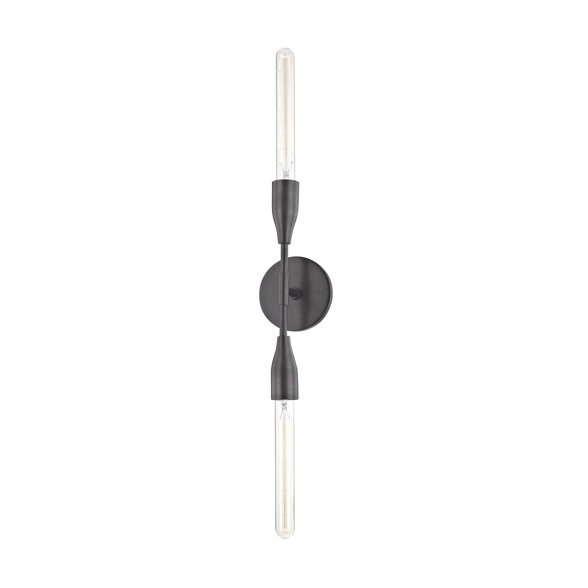 Tara 2-Light Tubular Sconce - Old Bronze by Mitzi