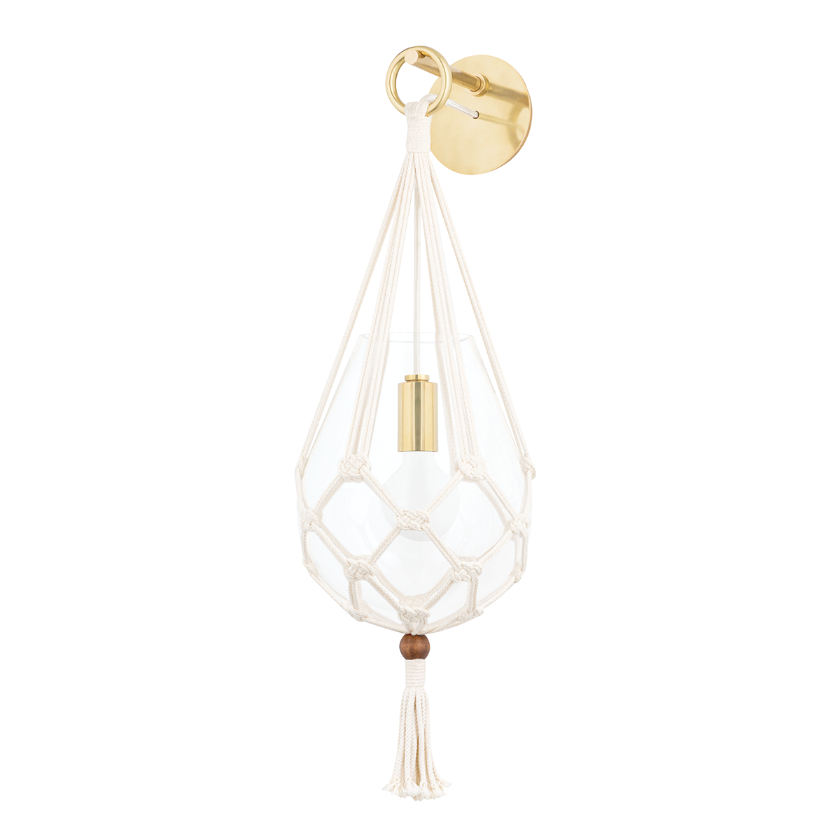 Tessa Wall Sconce - 1-Light - Aged Brass - Mitzi H411101-AGB