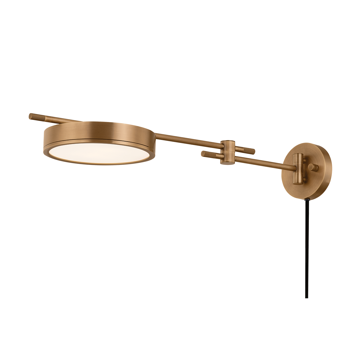 Thatcher Plug-In Sconce - 1-Light - Patina Brass - Troy Lighting PTL1705-PBR