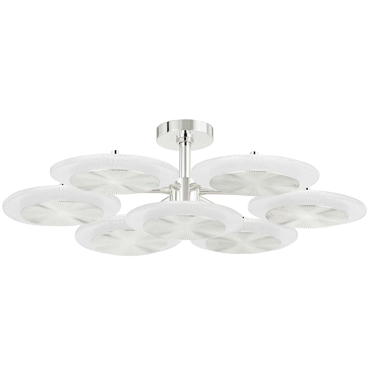 Topaz Semi Flush Ceiling Light - Polished Nickel by Corbett Lighting