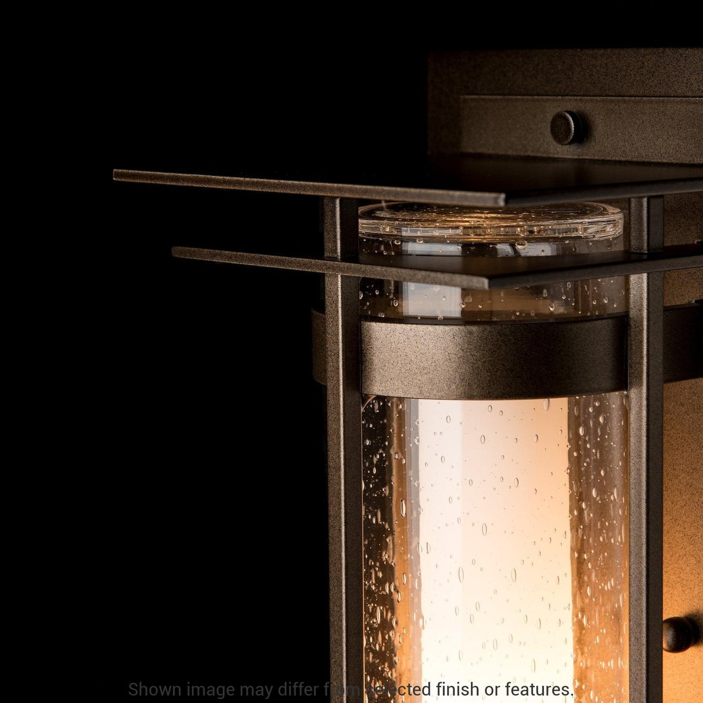 Torch Small Outdoor Sconce with Top Plate - White by Hubbardton Forge