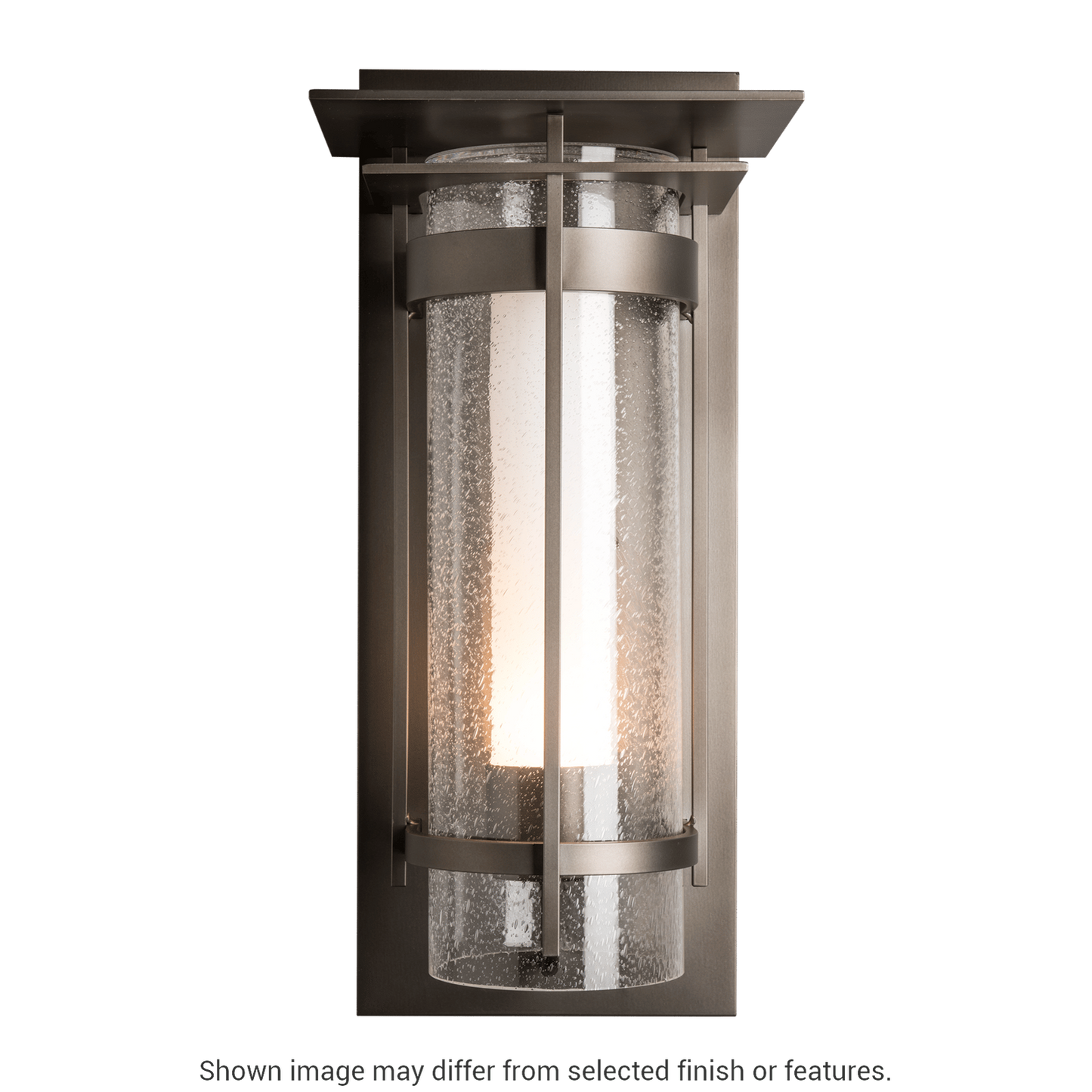 Torch with Top Plate Large Outdoor Sconce - White by Hubbardton Forge