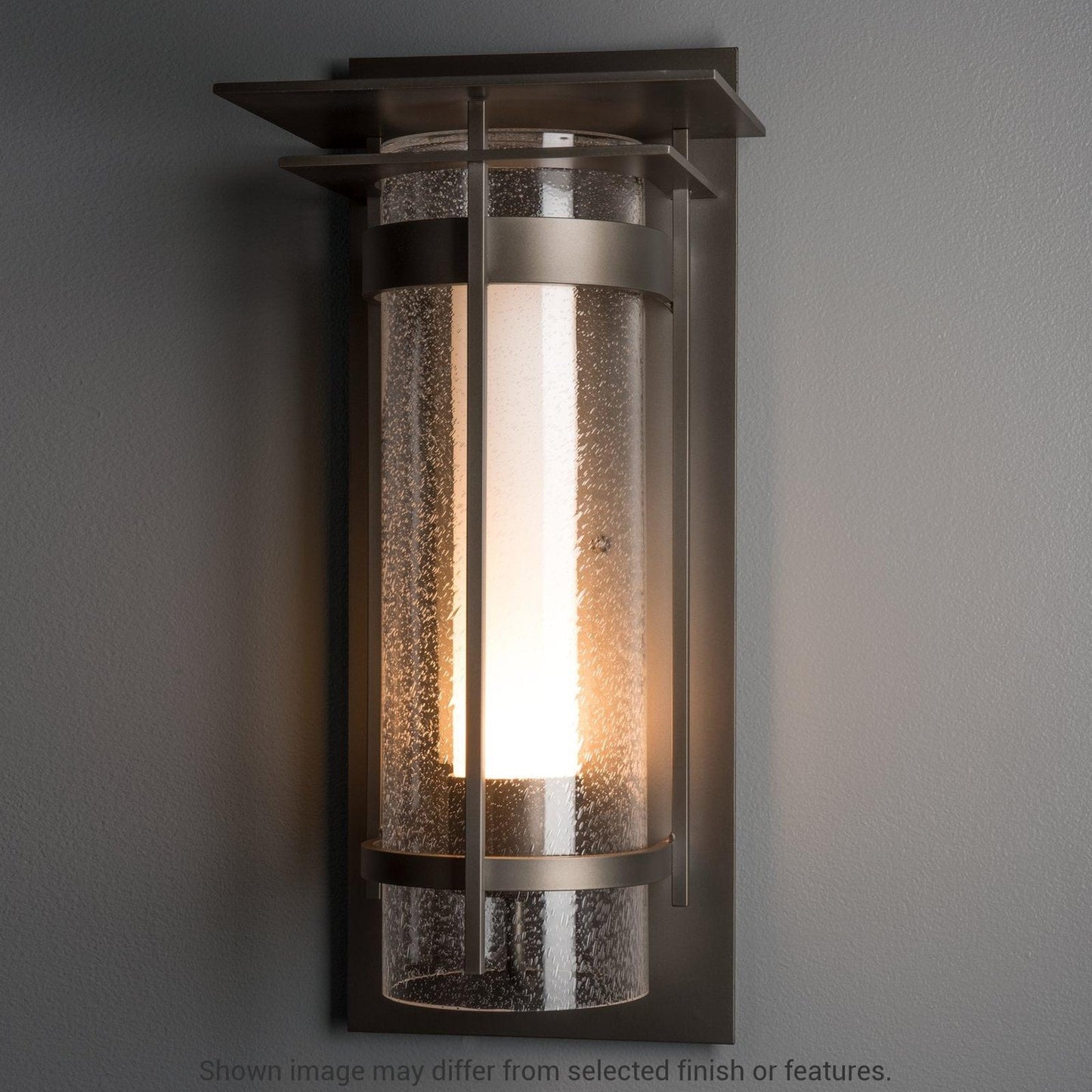 Torch with Top Plate Large Outdoor Sconce - White by Hubbardton Forge