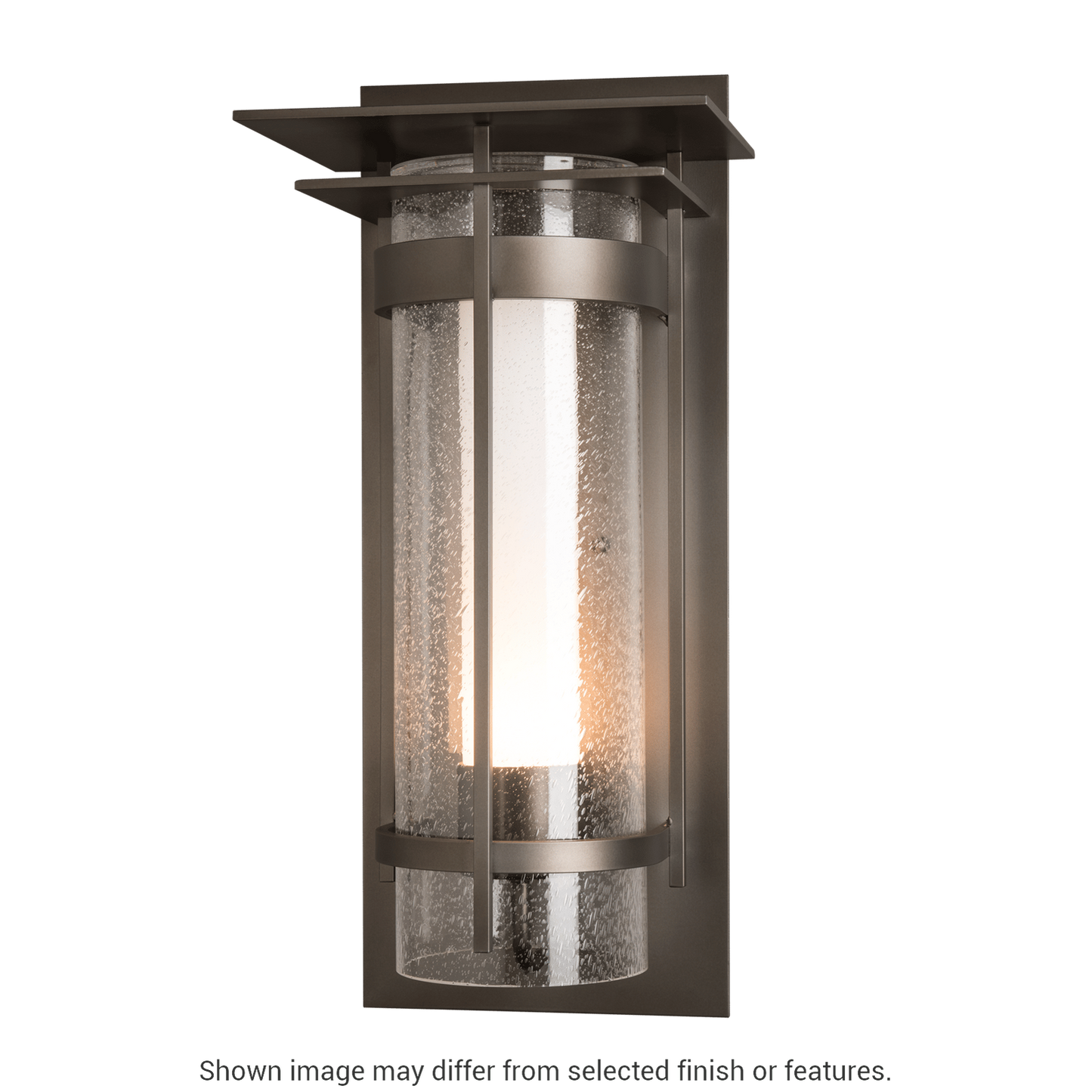 Torch with Top Plate Large Outdoor Sconce - White by Hubbardton Forge