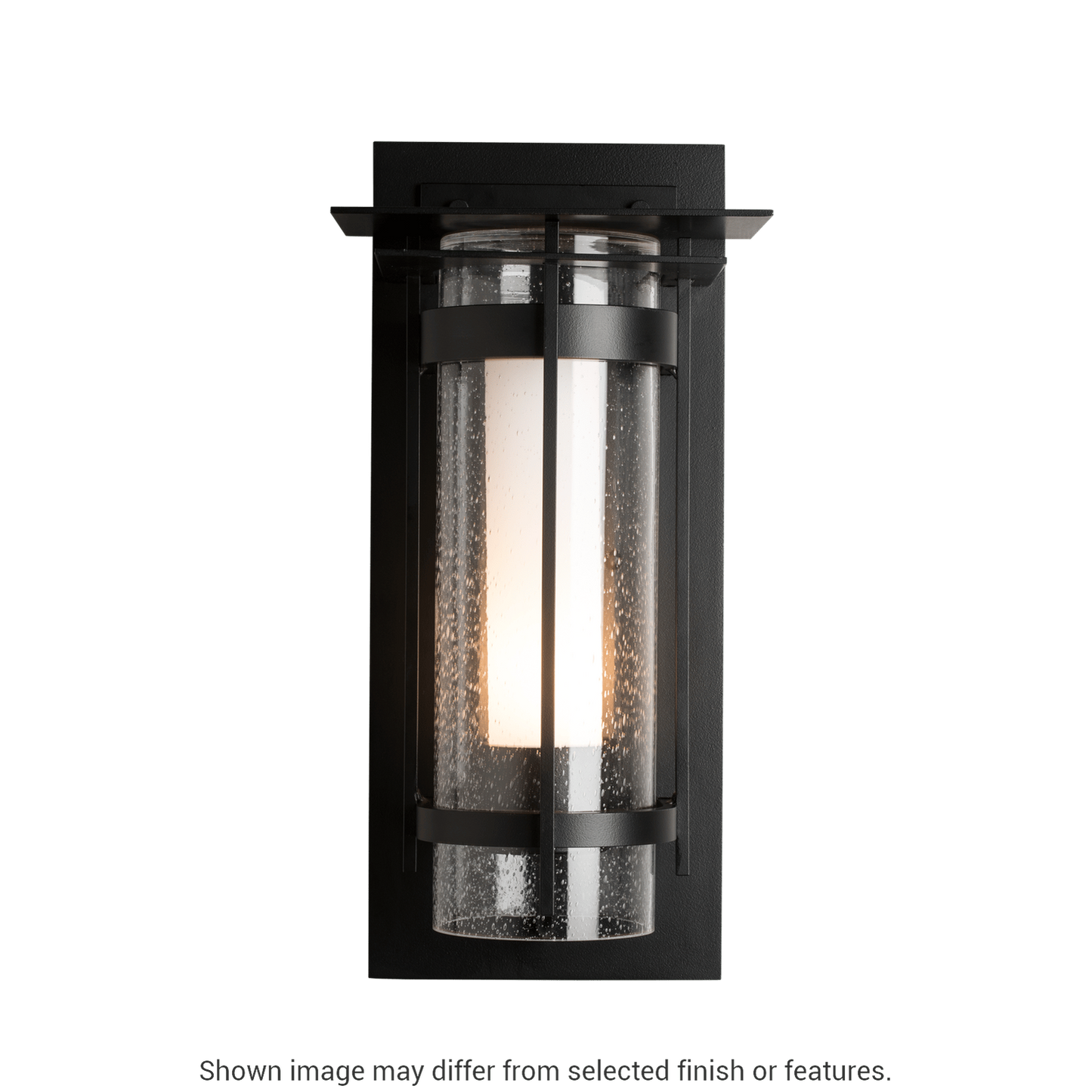 Torch with Top Plate Outdoor Sconce - White by Hubbardton Forge