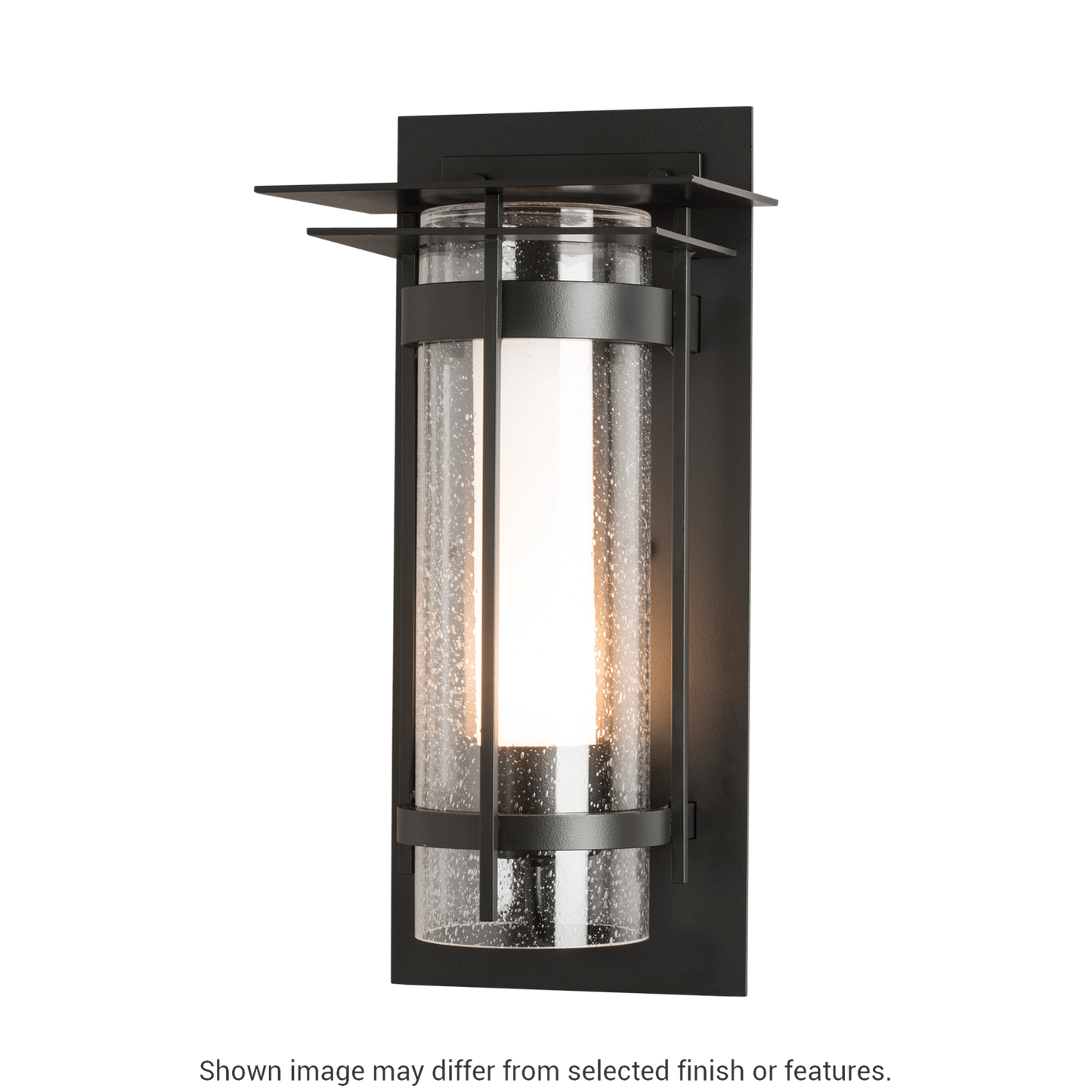 Torch with Top Plate Outdoor Sconce - White by Hubbardton Forge