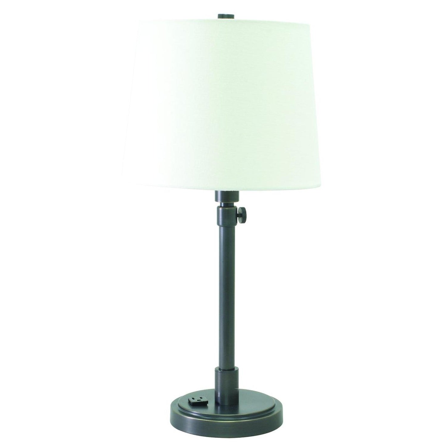 Townhouse Adjustable Table Lamp with Convenience Outlet - TH751-OB - Oil Rubbed Bronze by House of Troy