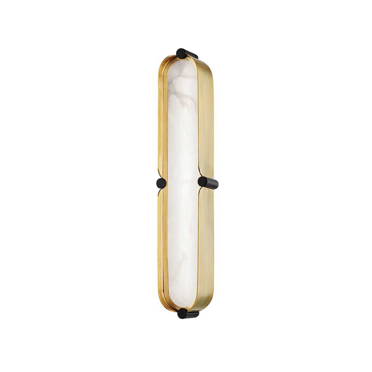 Tribeca Vanity Light - Aged Brass / Black by Hudson Valley Lighting
