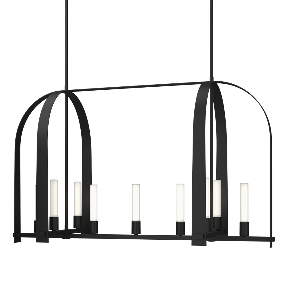 Triomphe 9-Light Linear Pendant - Black by Hubbardton Forge