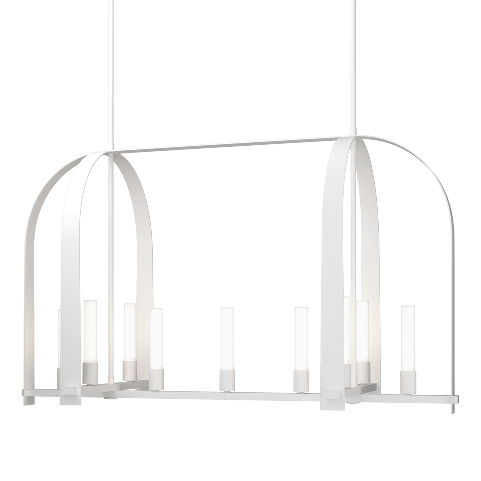 Triomphe 9-Light Linear Pendant - White by Hubbardton Forge