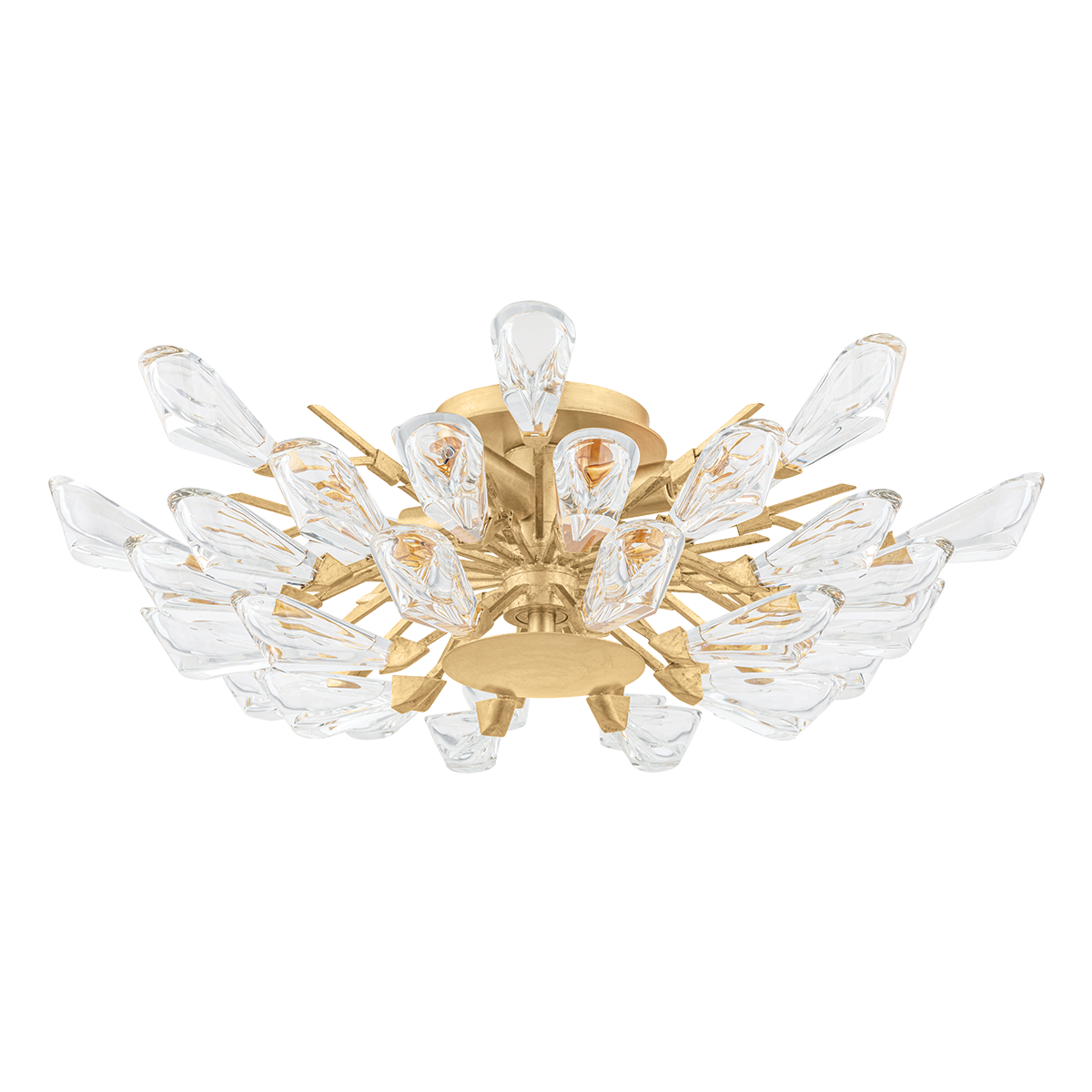 Tulip Semi Flush - Gold Leaf by Hudson Valley Lighting