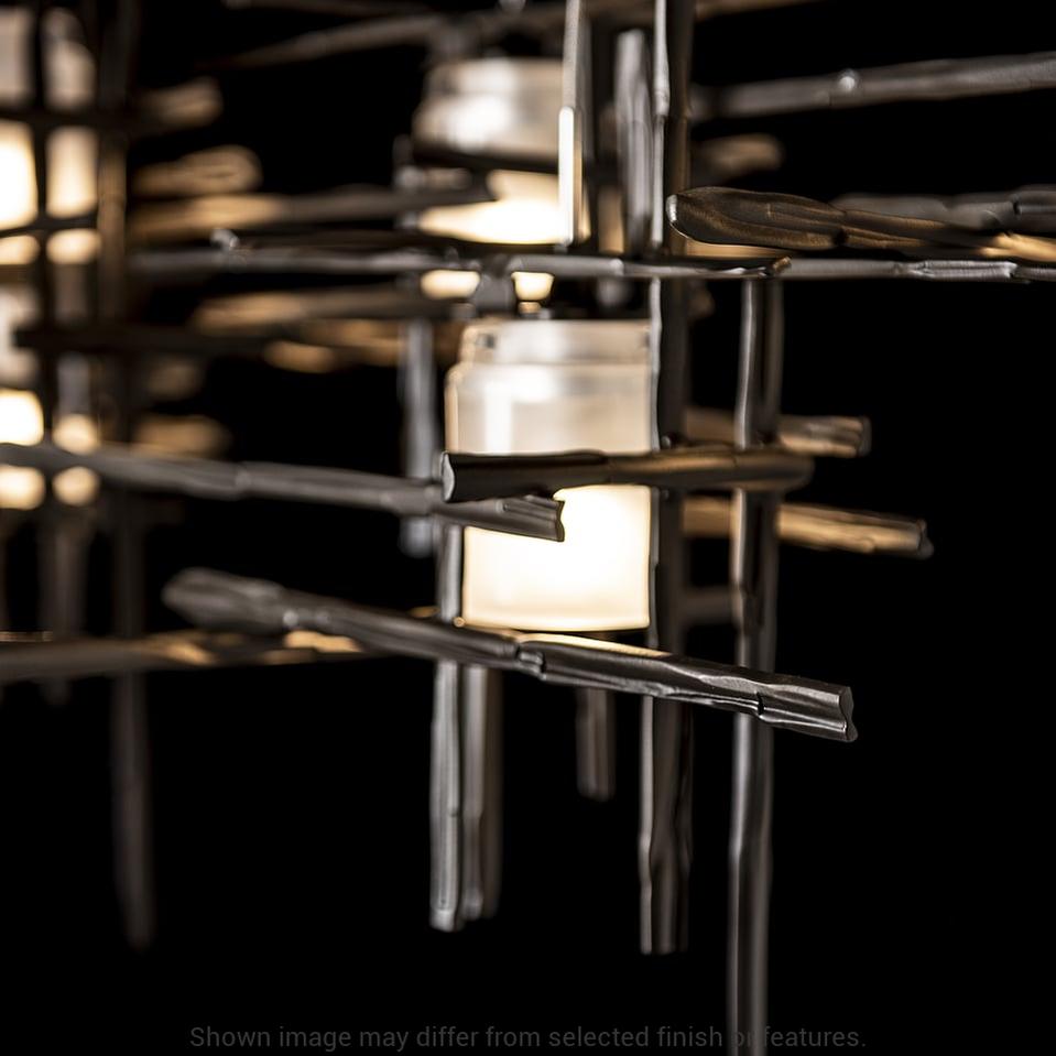 Tura 7-Light Frosted Glass Pendant - White by Hubbardton Forge