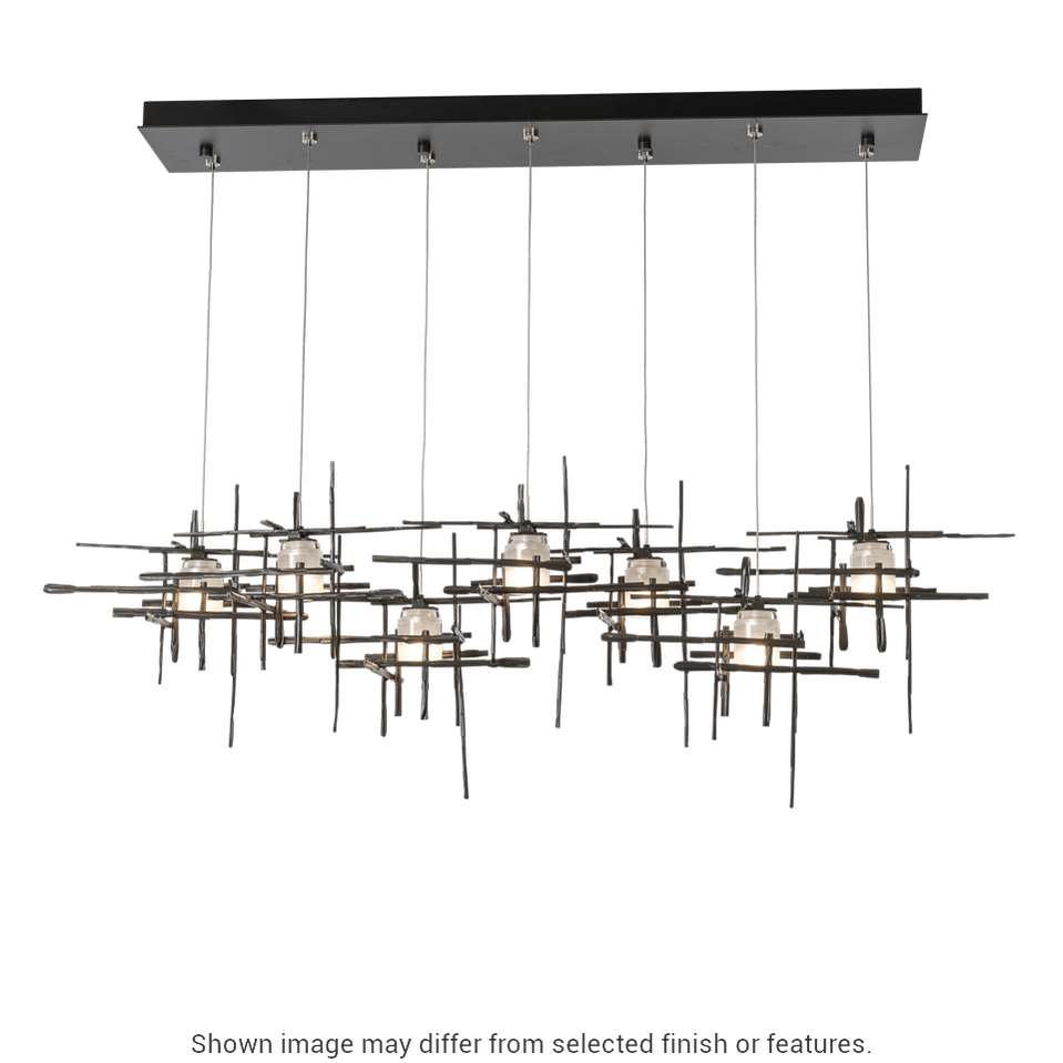 Tura 7-Light Frosted Glass Pendant - White by Hubbardton Forge