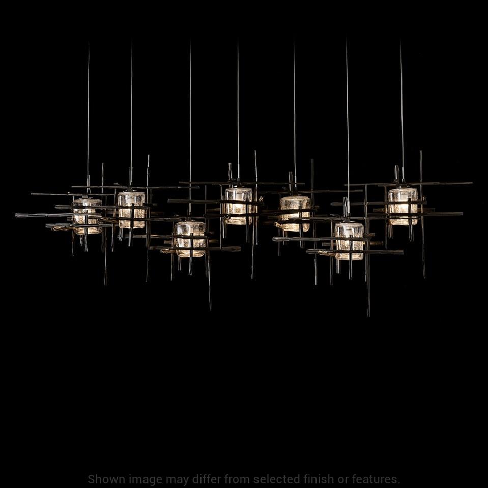 Tura 7-Light Seeded Glass Pendant - White by Hubbardton Forge