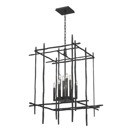 Tura 8-Light Large Chandelier - Black by Hubbardton Forge
