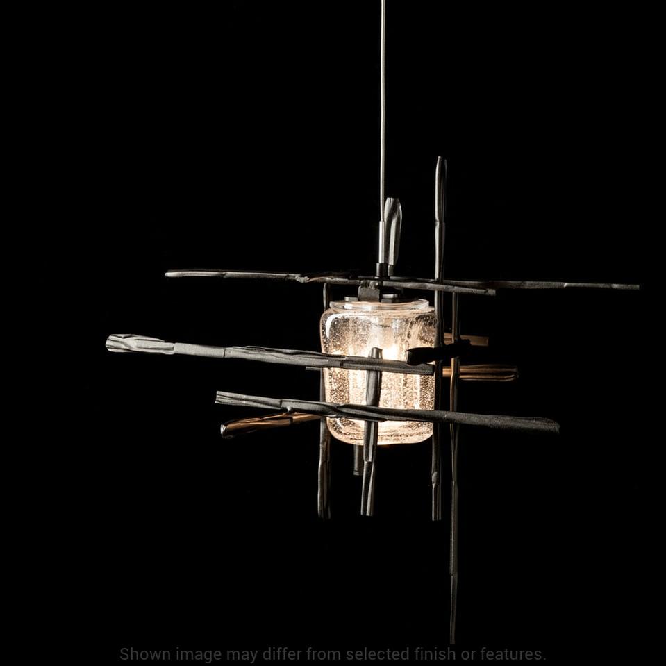 Tura Seeded Glass Low Voltage Sconce - White by Hubbardton Forge