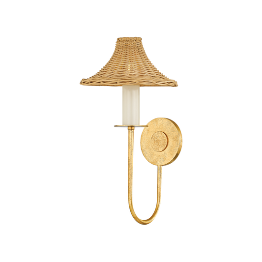 Twila Wall Sconce - 1-Light - Vintage Gold Leaf - Mitzi H868101-VGL